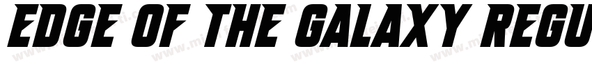 Edge of the Galaxy Regular字体转换